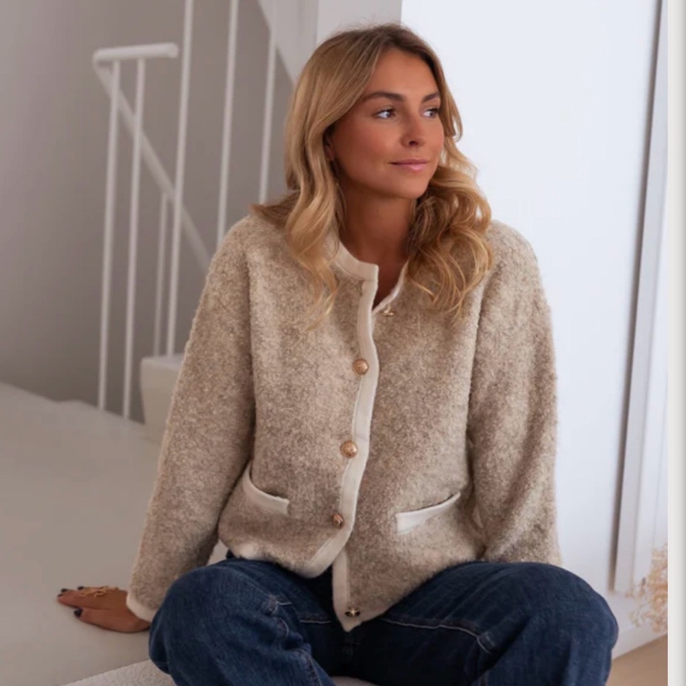 Easy Clothes Boucle Chanel-style sweater cardigan charlior